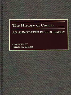 cover image of The History of Cancer